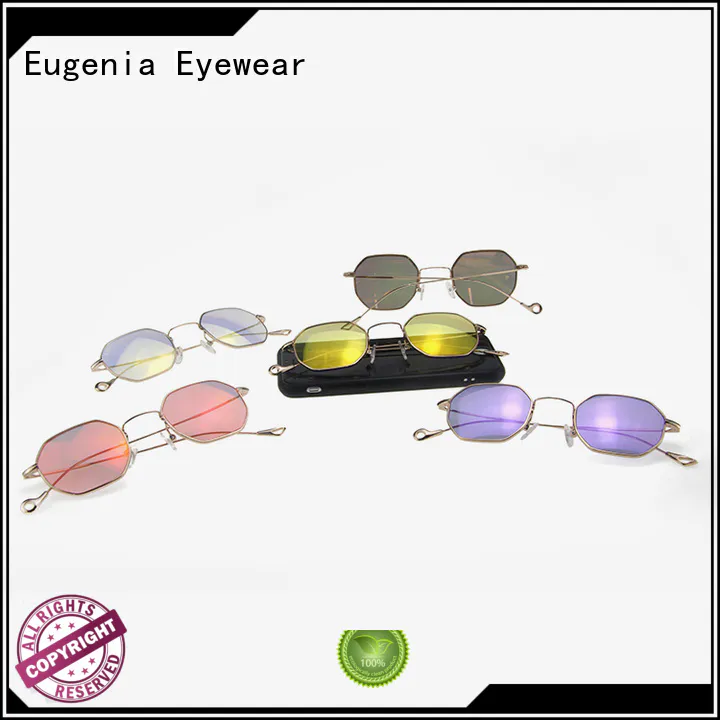 Eugenia colorful sunglasses in bulk clear lences fashion