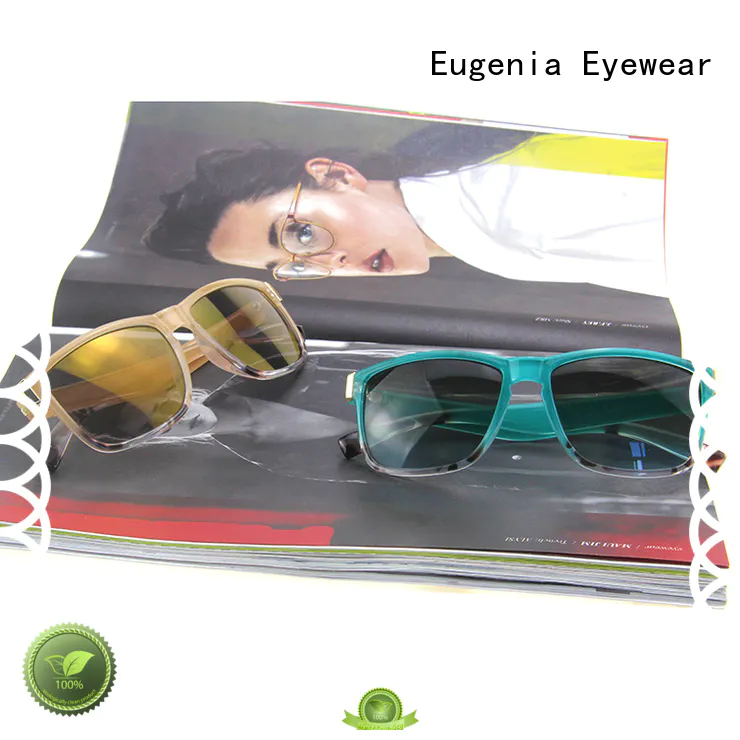 Eugenia duradera cuadrada grande gafas de sol de muestra gratuita de muestra de fábrica directa