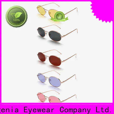 Eugenia one-stop round mirrored sunglasses customized best factory price