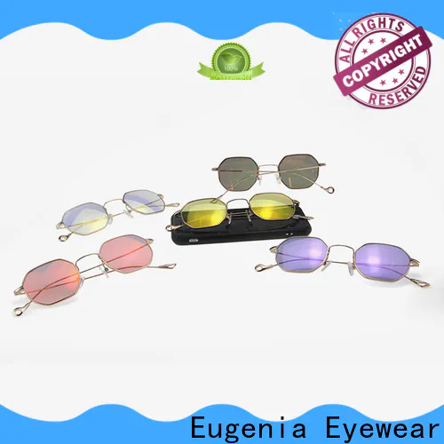Eugenia trendy wholesale trendy sunglasses clear lences best factory price