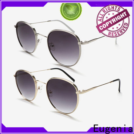 stainless steel trendy circle sunglasses high quality large capacity