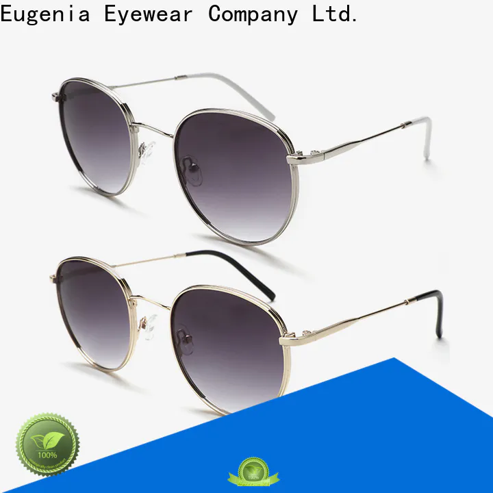 Eugenia estilo redondo gafas de sol de alta calidad de gran capacidad.