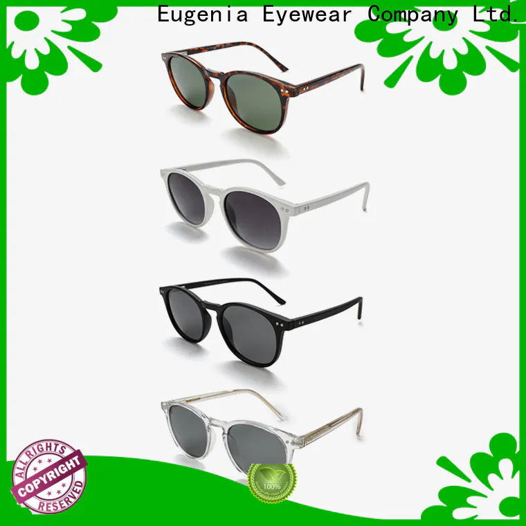 Eugenia stainless steel round frame sunglasses customized bulk suuply