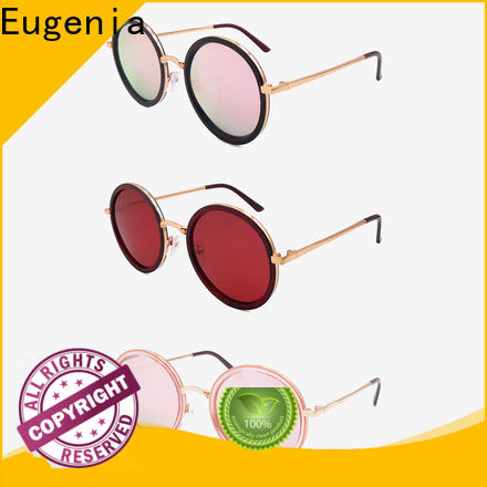 Eugenia stainless steel trendy circle sunglasses customized bulk suuply