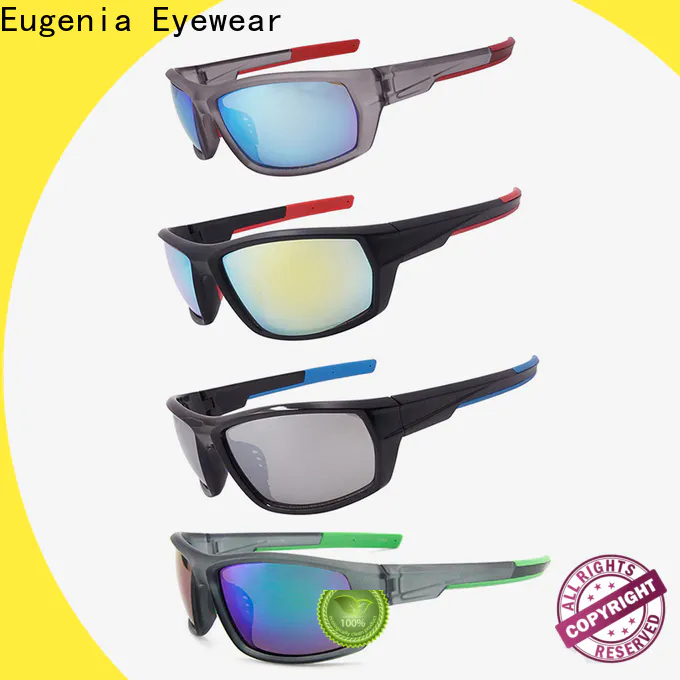 Eugenia moda polarizada ciclismo gafas de sol doble inyección anti luz solar