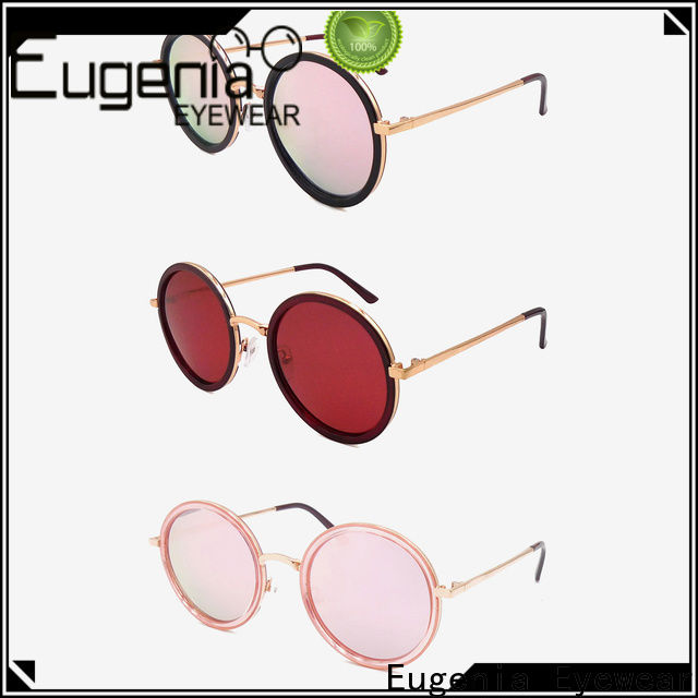 Eugenia one-stop round circle sunglasses high quality large capacity