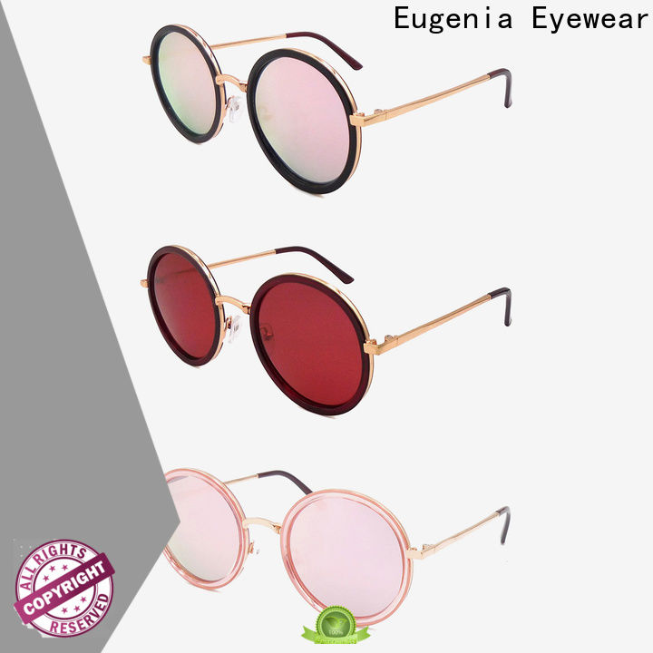 Eugenia stainless steel new fashion sunglasses free sample bulk suuply