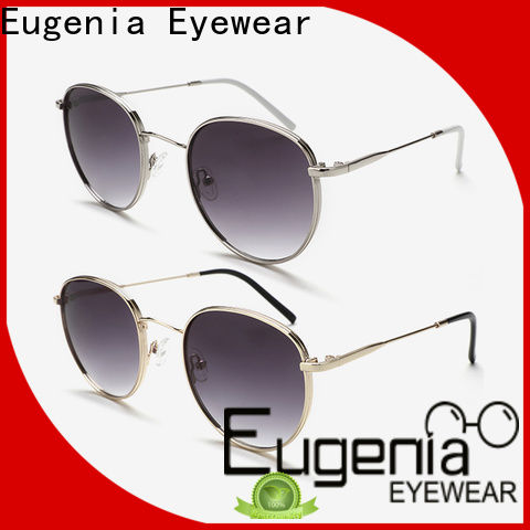 oem & odm retro round frame sunglasses customized bulk suuply