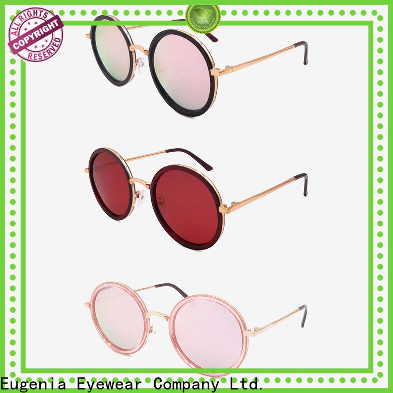oem & odm reflective circle sunglasses high quality bulk suuply