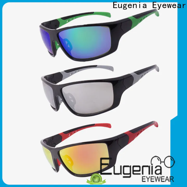 Eugenia Fashion Sports Sunglasses Wholesale Doble inyección Embalaje seguro