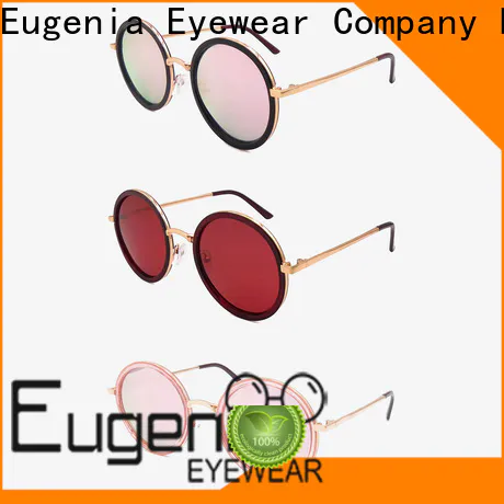 Eugenia stainless steel round style sunglasses high quality best factory price