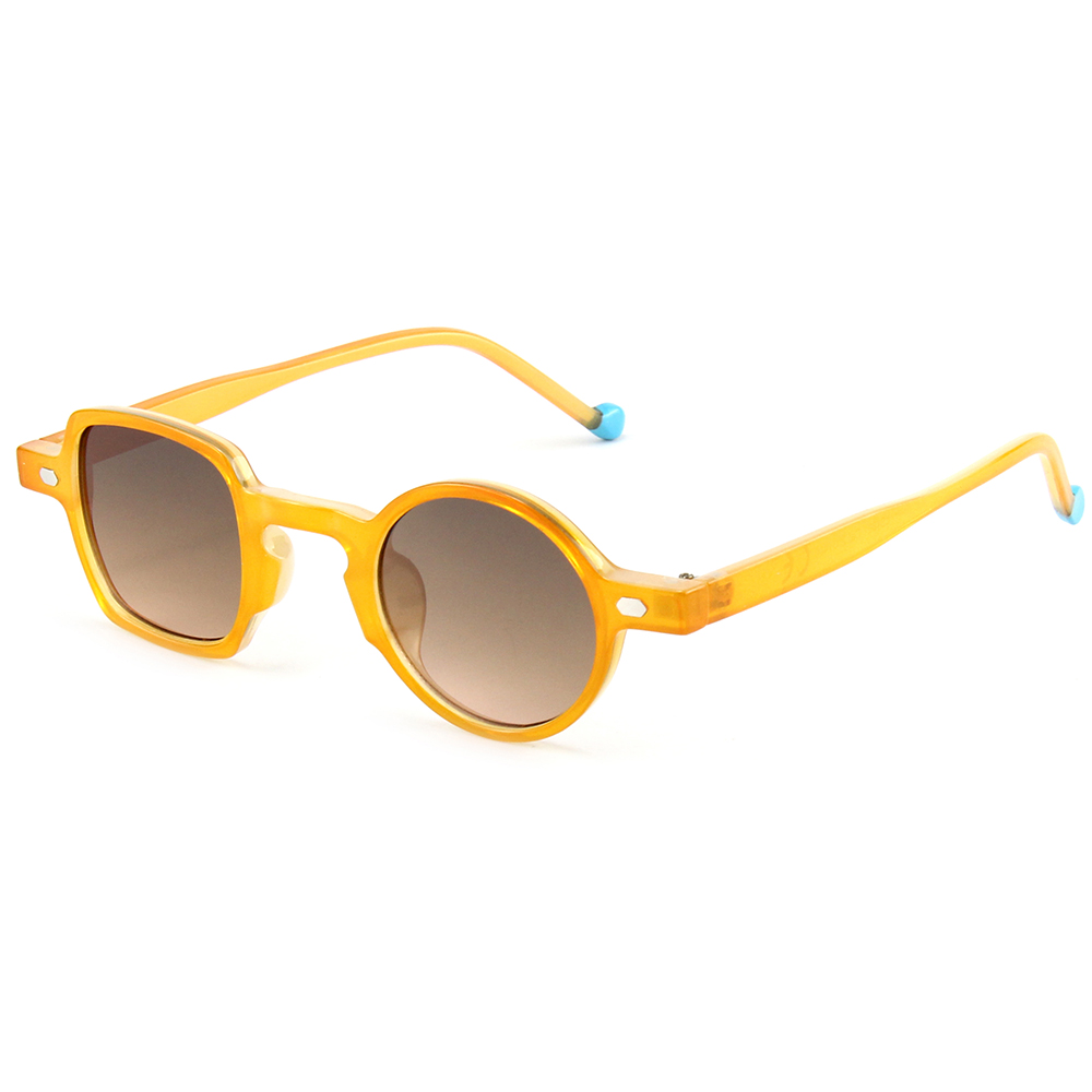 Модные солнцезащитные очки в оправе из ПК, квадратные круглые солнцезащитные очки в маленькой оправе, 2021