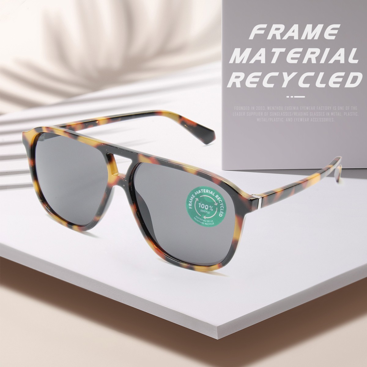 free sample recycled sunglasses wholesale overseas market for Decoration-1