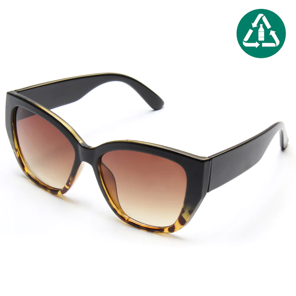 EUGENIA 2021 Hot Sale Women PC Classic Fashion Sun Glasses Fashion 100% RPCTG Cat Eye Sunglasse
