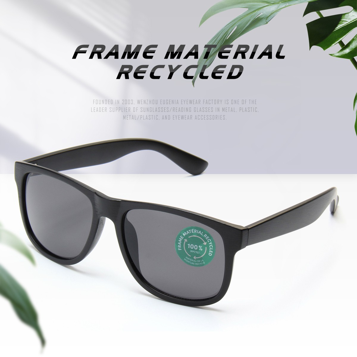 Eugenia recycled sunglasses overseas market for recycle-1