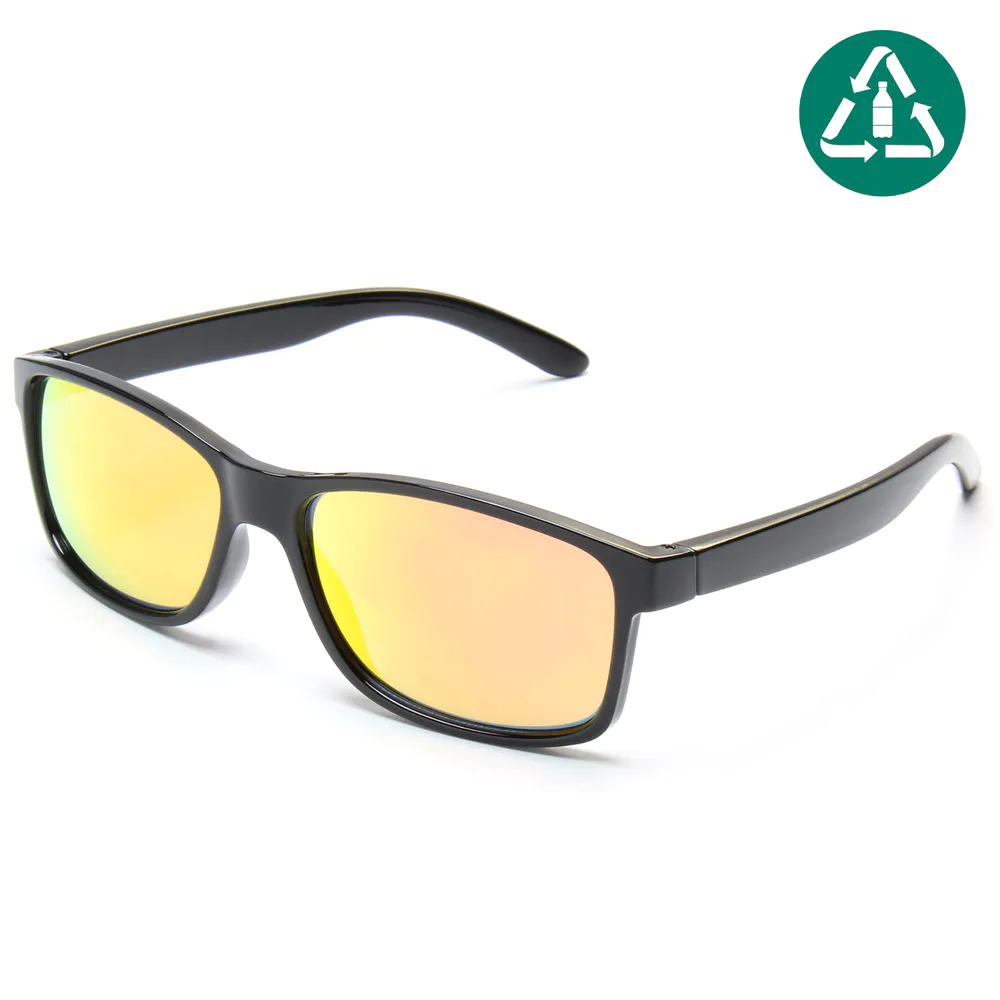 EUGENIA 100% RPCTG Sunglasses Square PC Fashion Custom Logo Designer Recycled Sunglasses