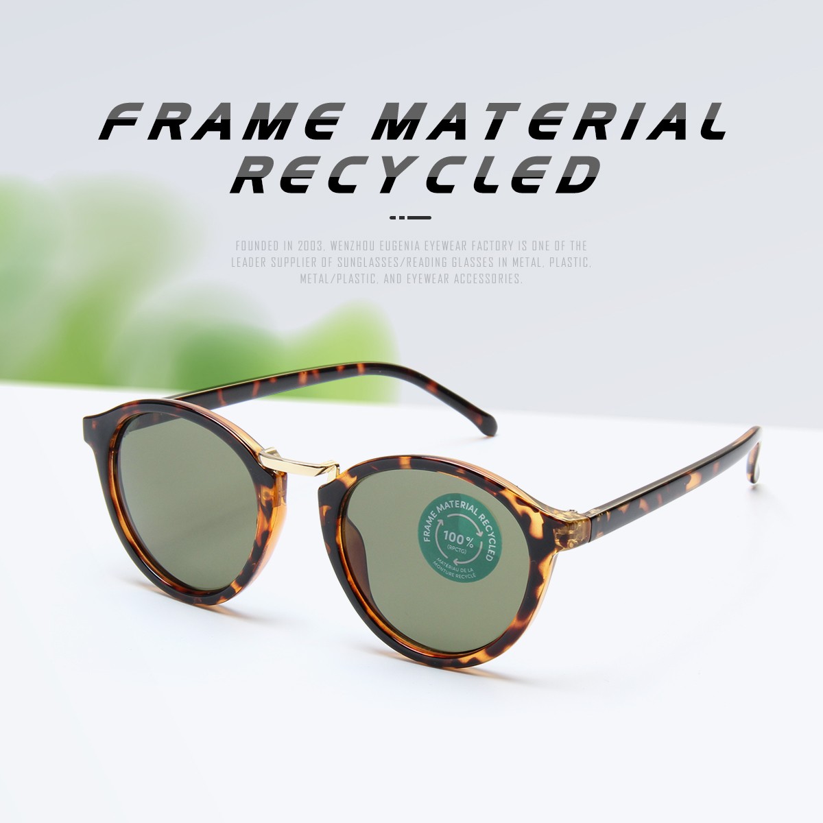 Eugenia environmentally friendly sunglasses marketing for recycle-1