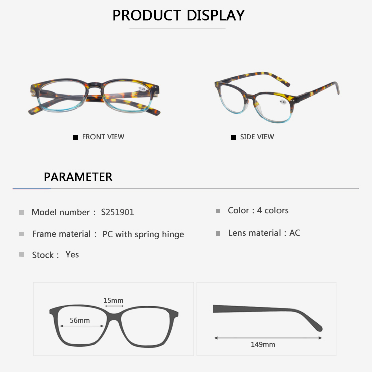 Eugenia durable reading glasses for women overseas market for eye protection-2