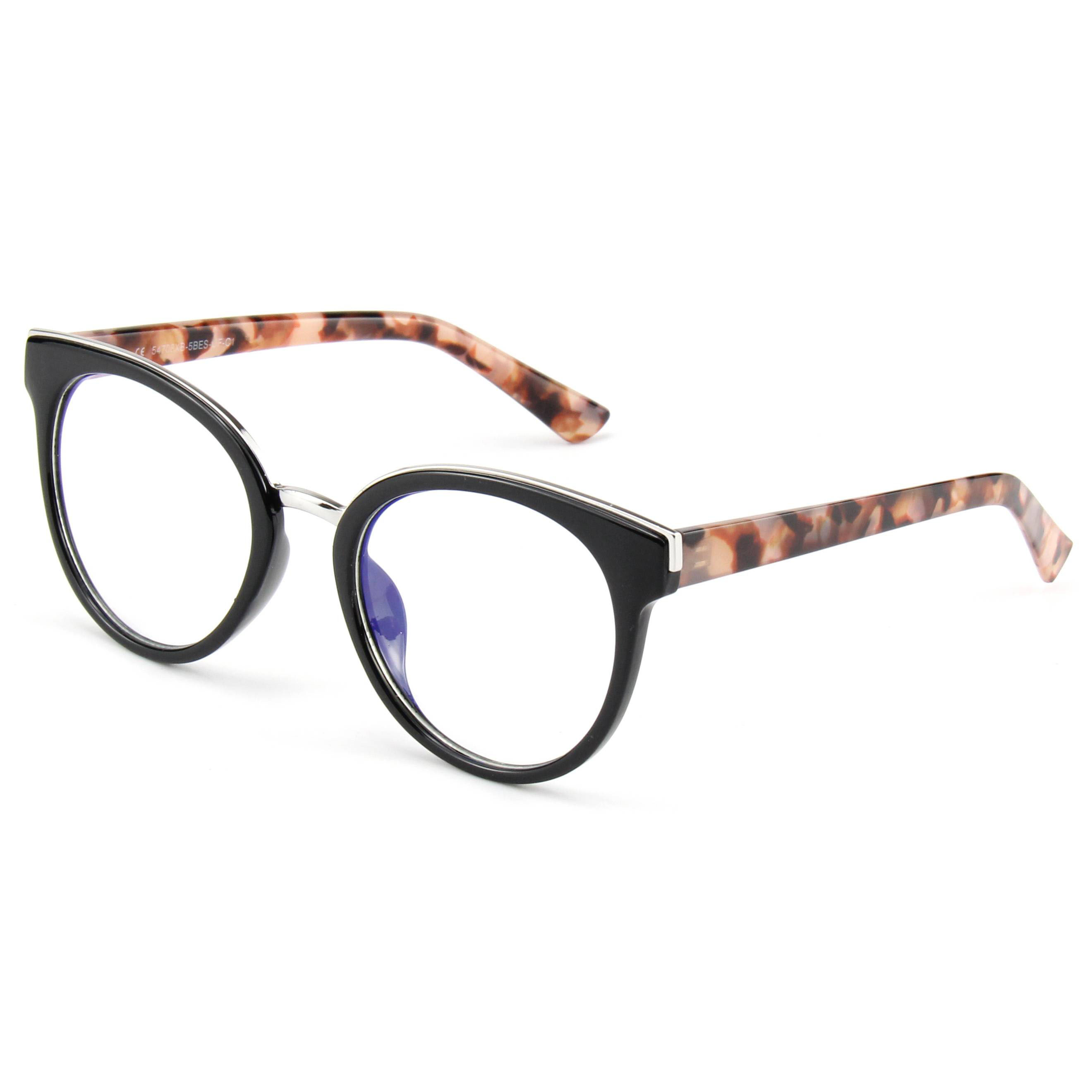 EUGENIA 2021, круглые металлические оправы для ПК, модные синие светоблокирующие оптические женские и мужские очки в оправе