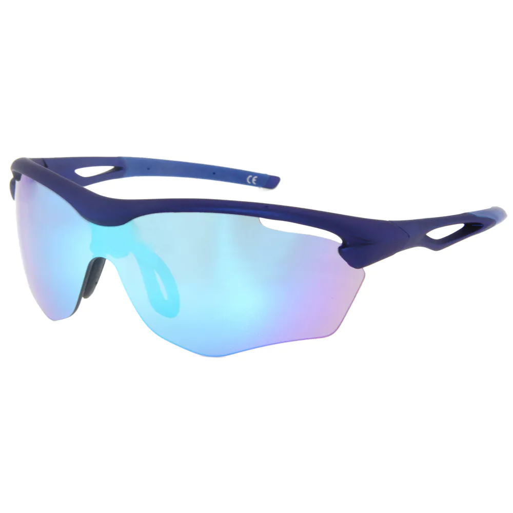 EUGENIA Gafas De Sol Hombre Mirrored Lenses Cycling Double Injection Sport Sunglasses