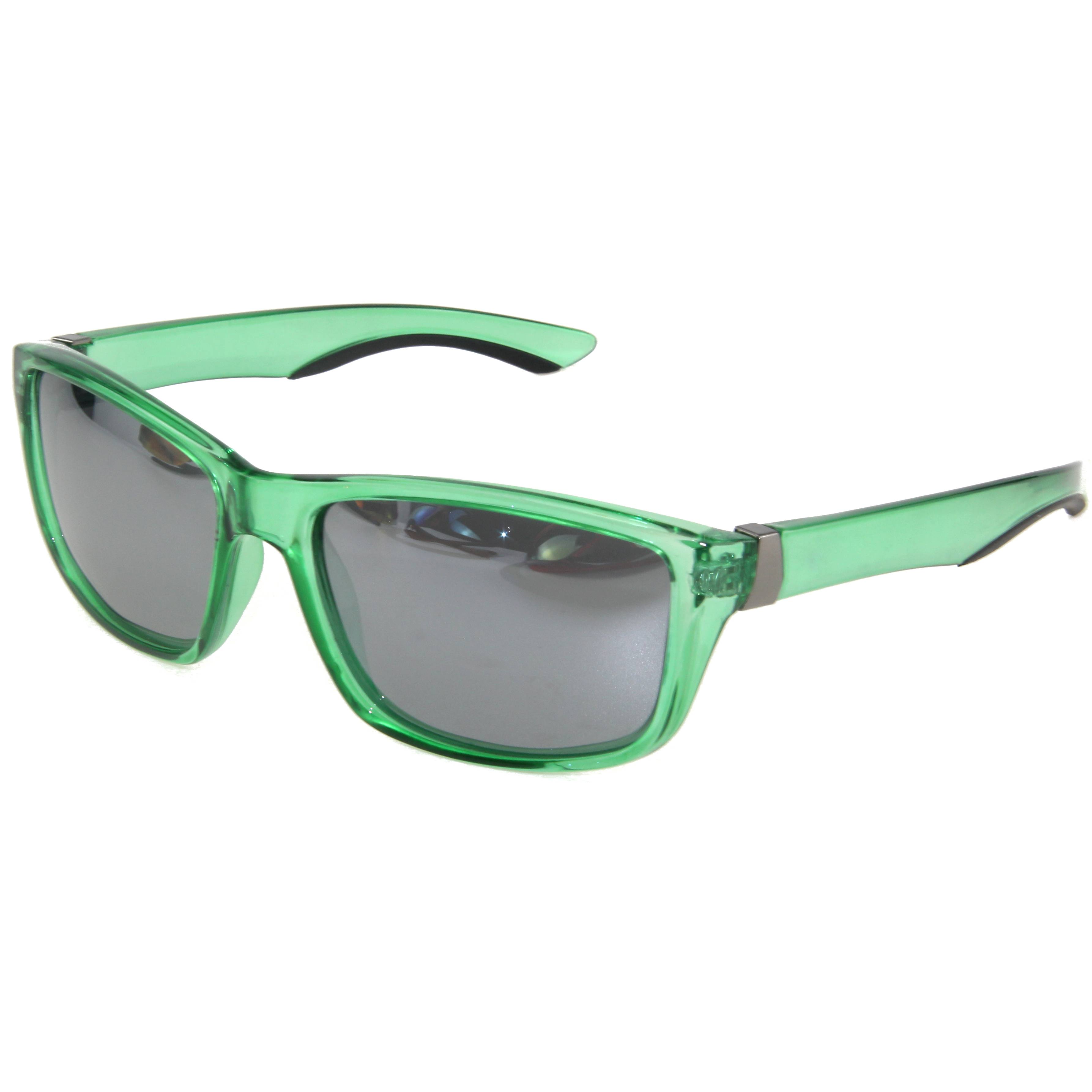 EUGENIA Nuevo diseño verde Material de marco de plástico Uv400 Polarizado Gafas de sol deportivas con logotipo personalizado