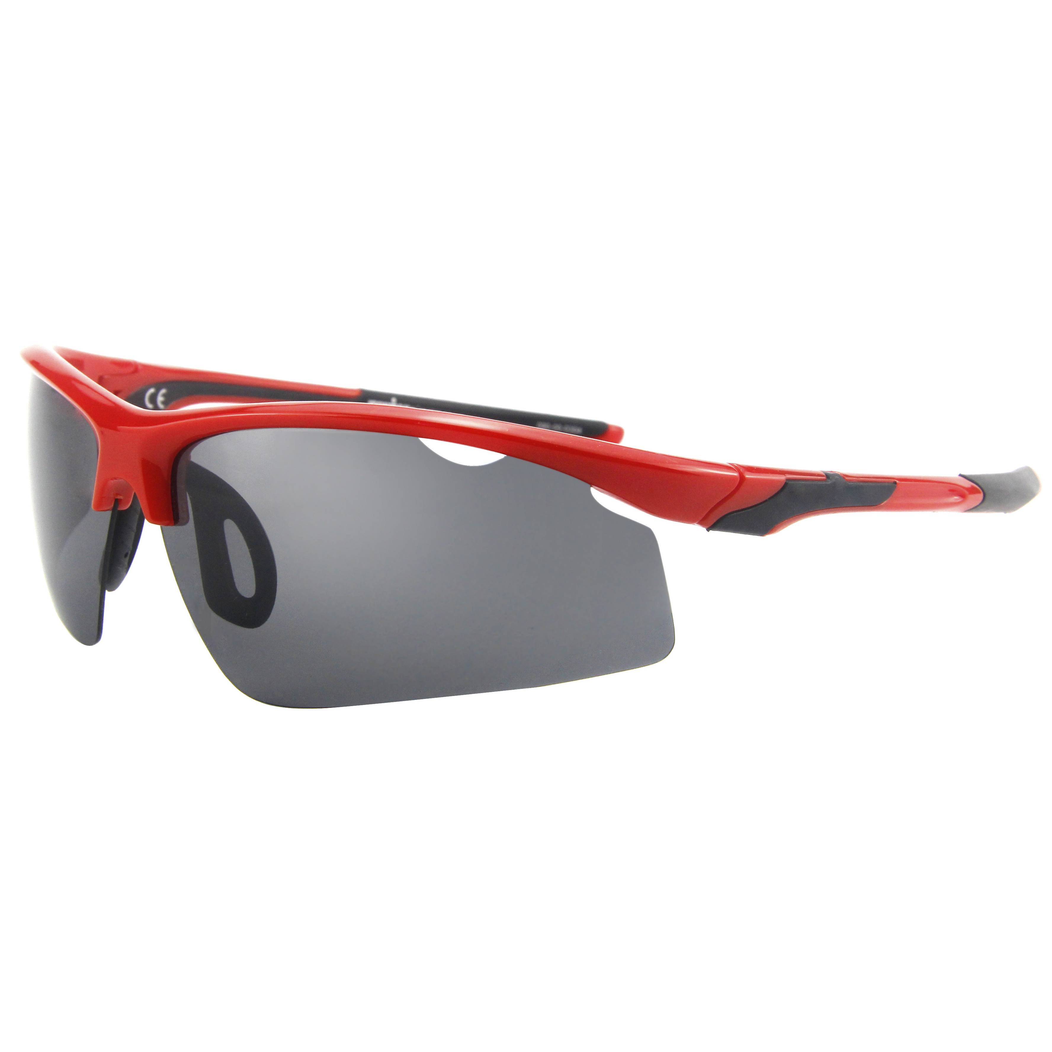 EUGENIA 2021 Nuevo estilo Rojo Promoción de diseño Doble inyección Hombres Ciclismo Gafas de sol deportivas