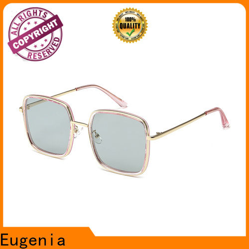 Eugenia black square sunglasses top brand for Fashion street snap