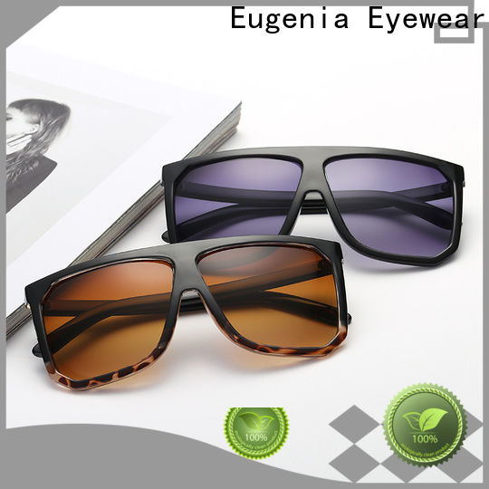 Eugenia black square sunglasses top brand for Driving