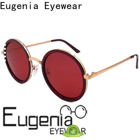 Eugenia hot selling circle sunglasses with custom services for man