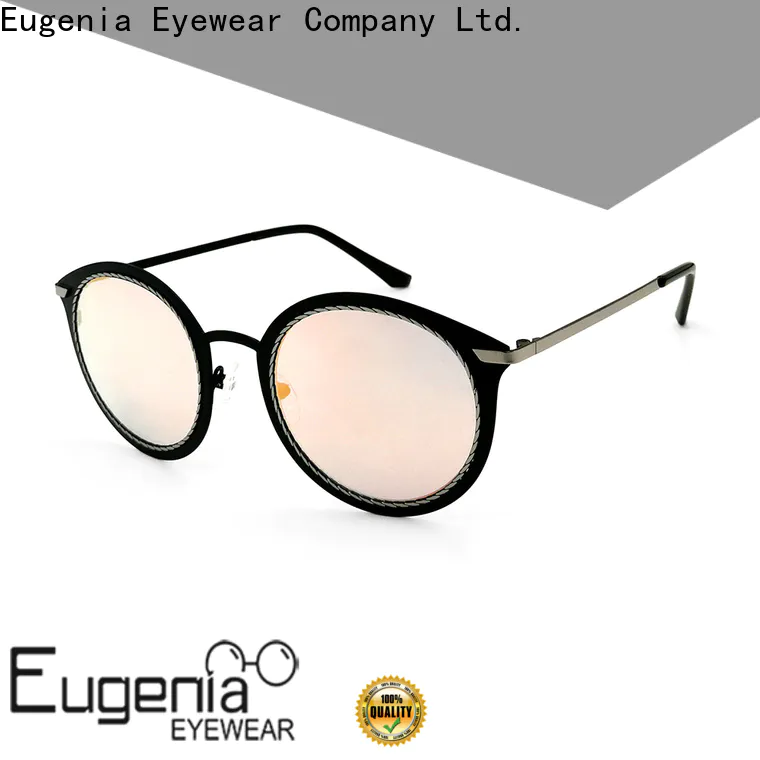 Eugenia hot selling round sunglasses men with custom services for women