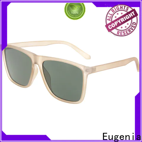 Eugenia unisex black square sunglasses top brand for Travel