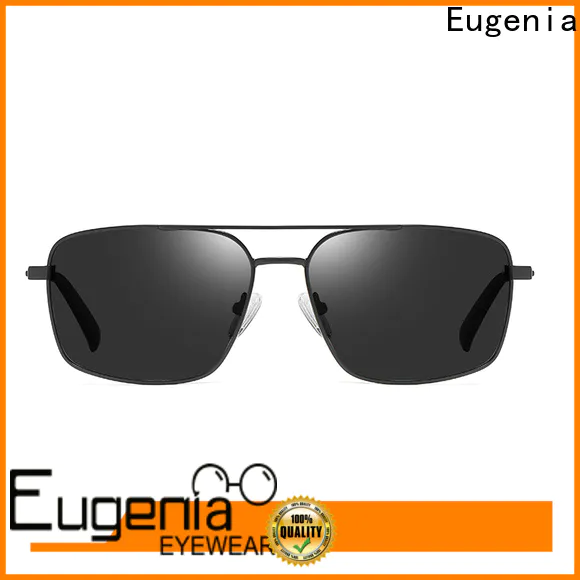 Eugenia black square sunglasses elegant for decoration