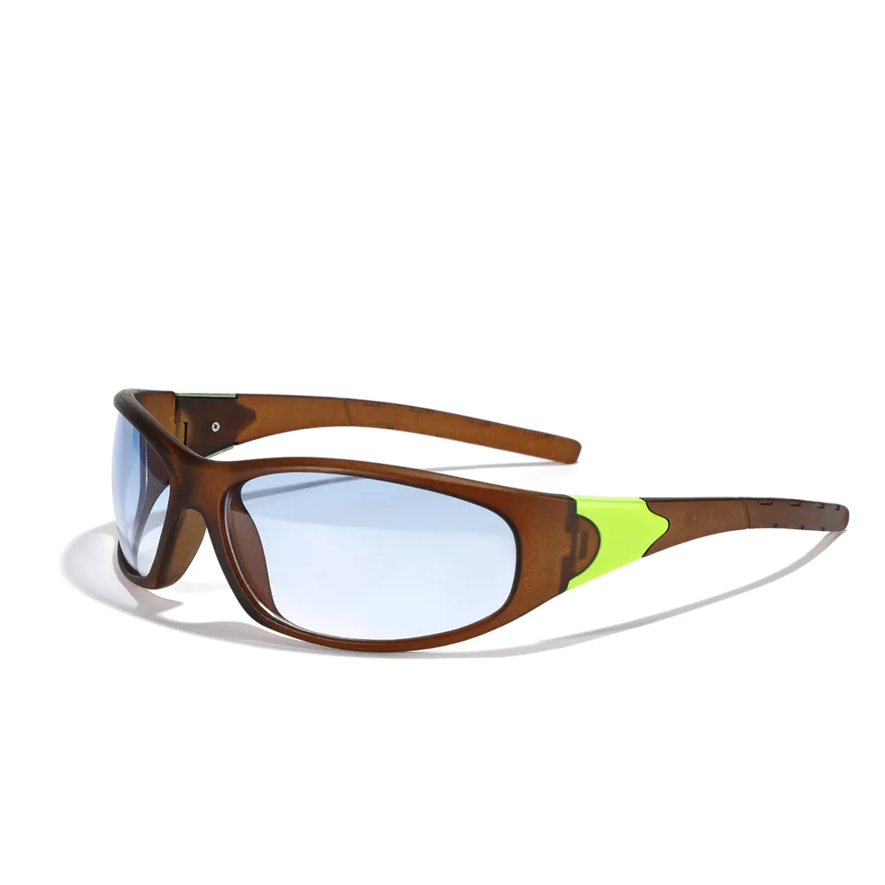 2023 Y2K Sport Shades Flashy Color Temples UV 400 Unisex Sunglasses