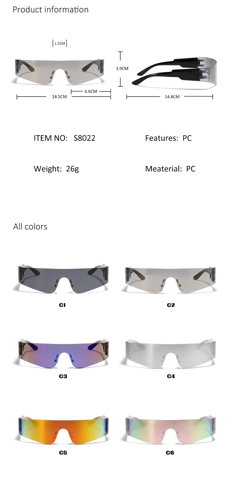 Eugenia unisex polarized sunglasses in many styles  for promotional-3