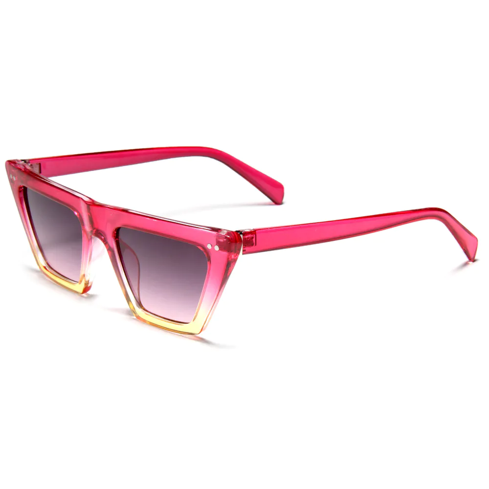 Square Cat-Eye New Viva Magenta Color Sunglasses