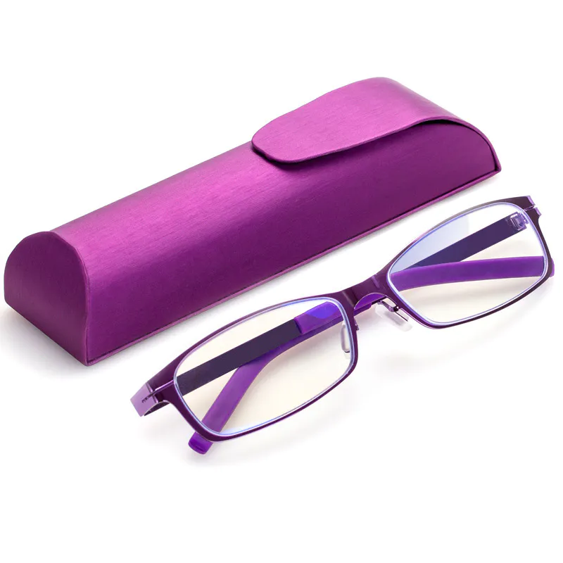 Comfortable silicone nose pad HD anti-blue light reading glasses