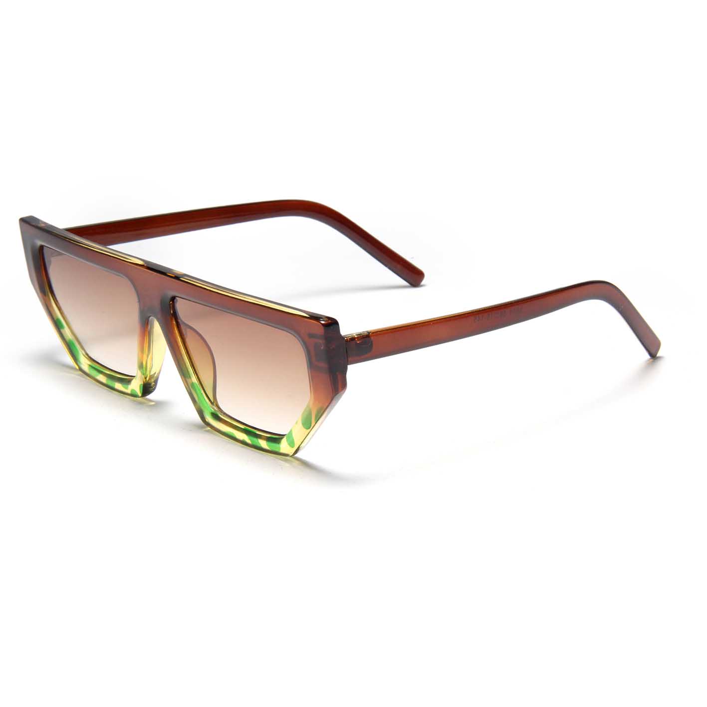 S27028 2024, gafas de sol personalizadas a la moda con forma de ojo de gato, gafas de sol de diseñador con logotipo de marcas famosas, gafas de sol cuadradas con montura pequeña Retro para mujer, Uv400