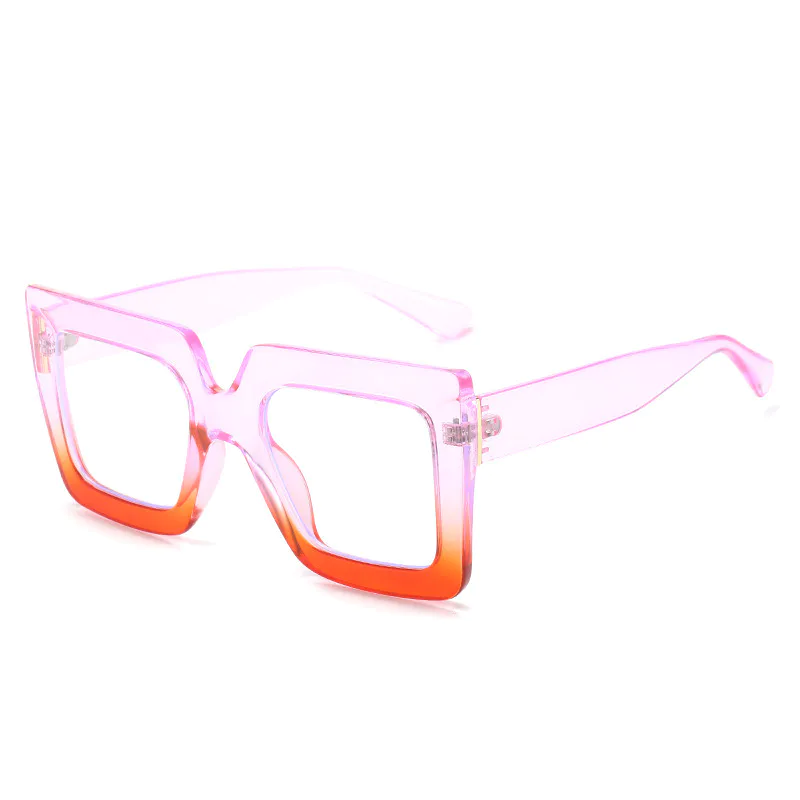 S78051 OEM Custom Logo Fashion Glasses Square PC Shades Brand Gradient Color Sunglasses For Women and Men