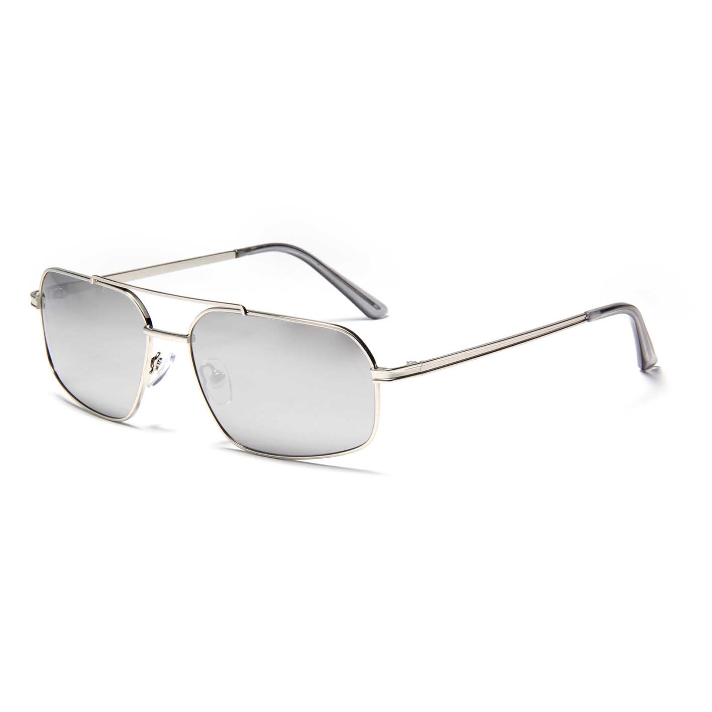 YJ325 Lentes De Sol Nuevas y elegantes gafas de sol de metal para hombre, gafas de sol hechas a medida, lentes polarizadas, gafas de sol estrechas piloto de doble puente