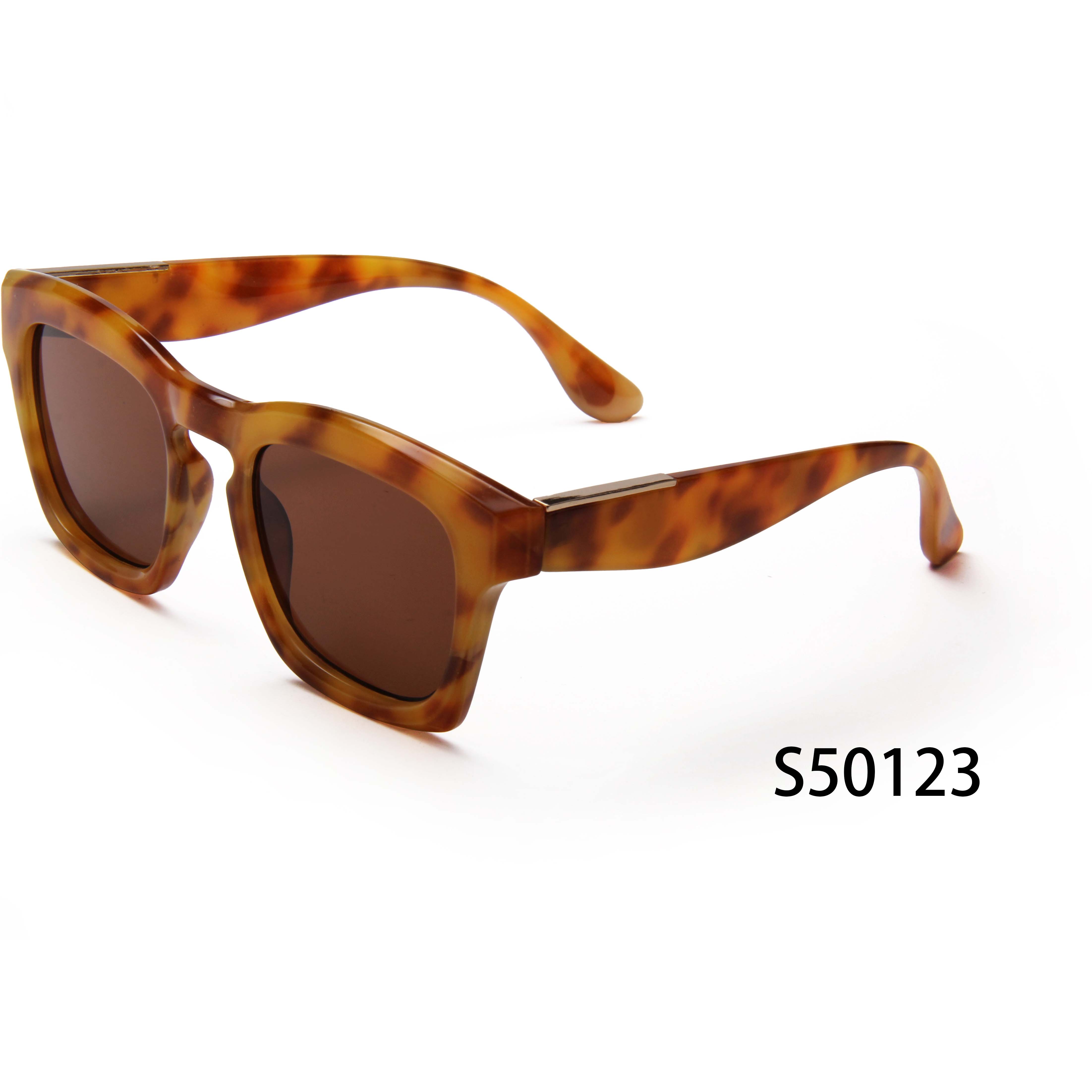 S50123 Color gafas de sol de gran tamaño 2024 nuevas mujeres Vintage gradiente marco ancho gafas de sol cuadradas