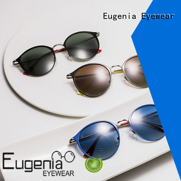 Eugenia reflective circle sunglasses free sample bulk suuply