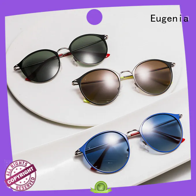 Eugenia stainless steel top sunglasses high quality bulk suuply