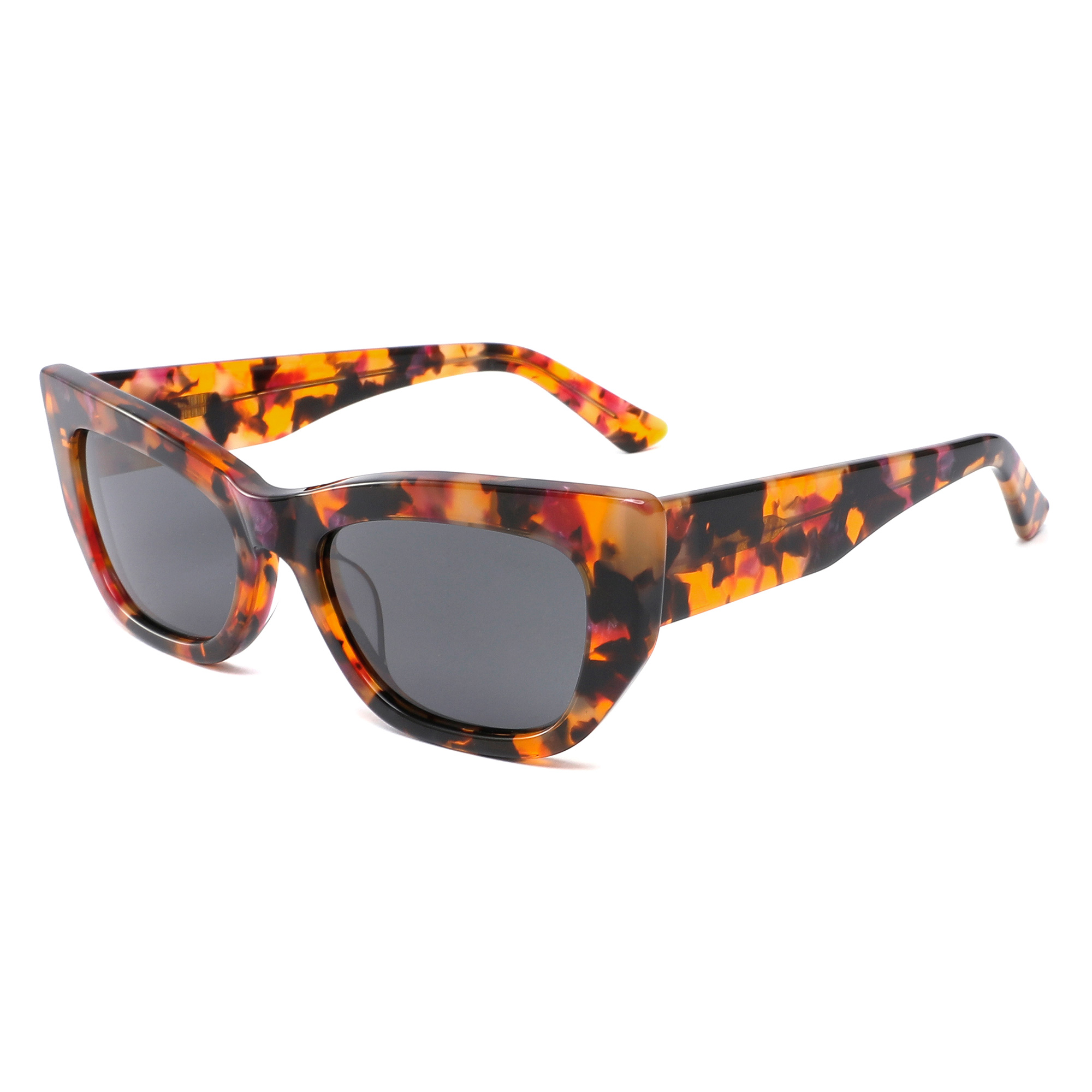 Eugenia 2022, модные черепаховые ацетатные солнцезащитные очки с логотипом, оптовая продажа, модные уличные солнцезащитные очки, сделано в Китае