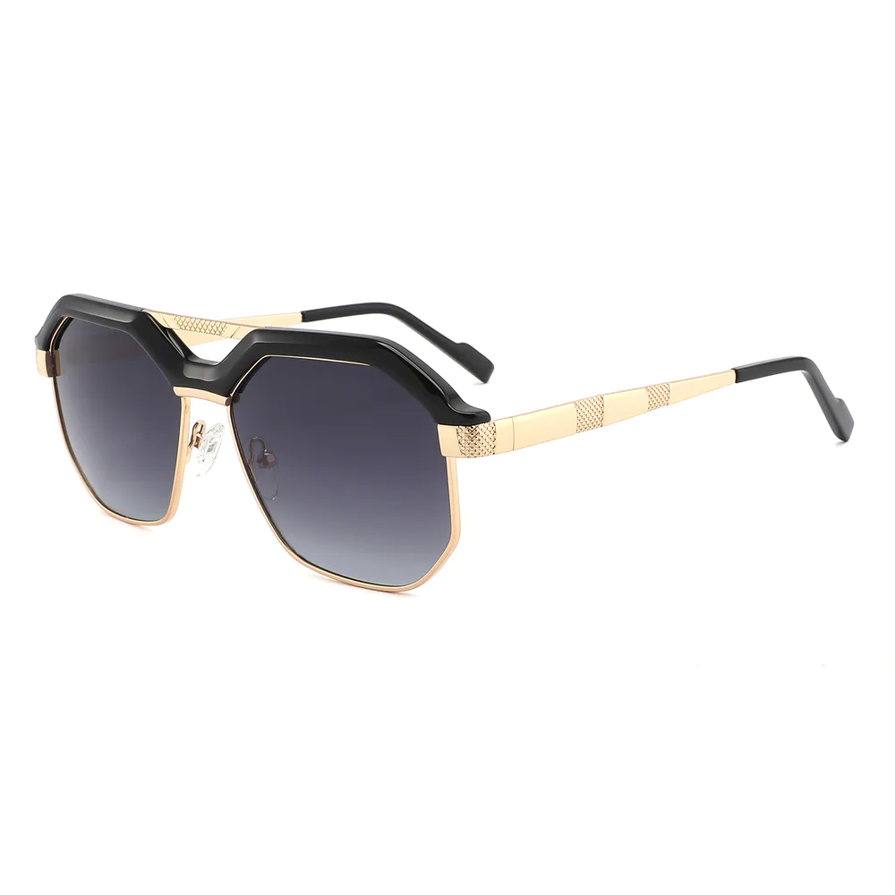 Eugenia 2022 Premium Metal Acetate Sunglasses Wholesale Trendy Outdoor Travels Female Polarized Sunglasses Custom Logo