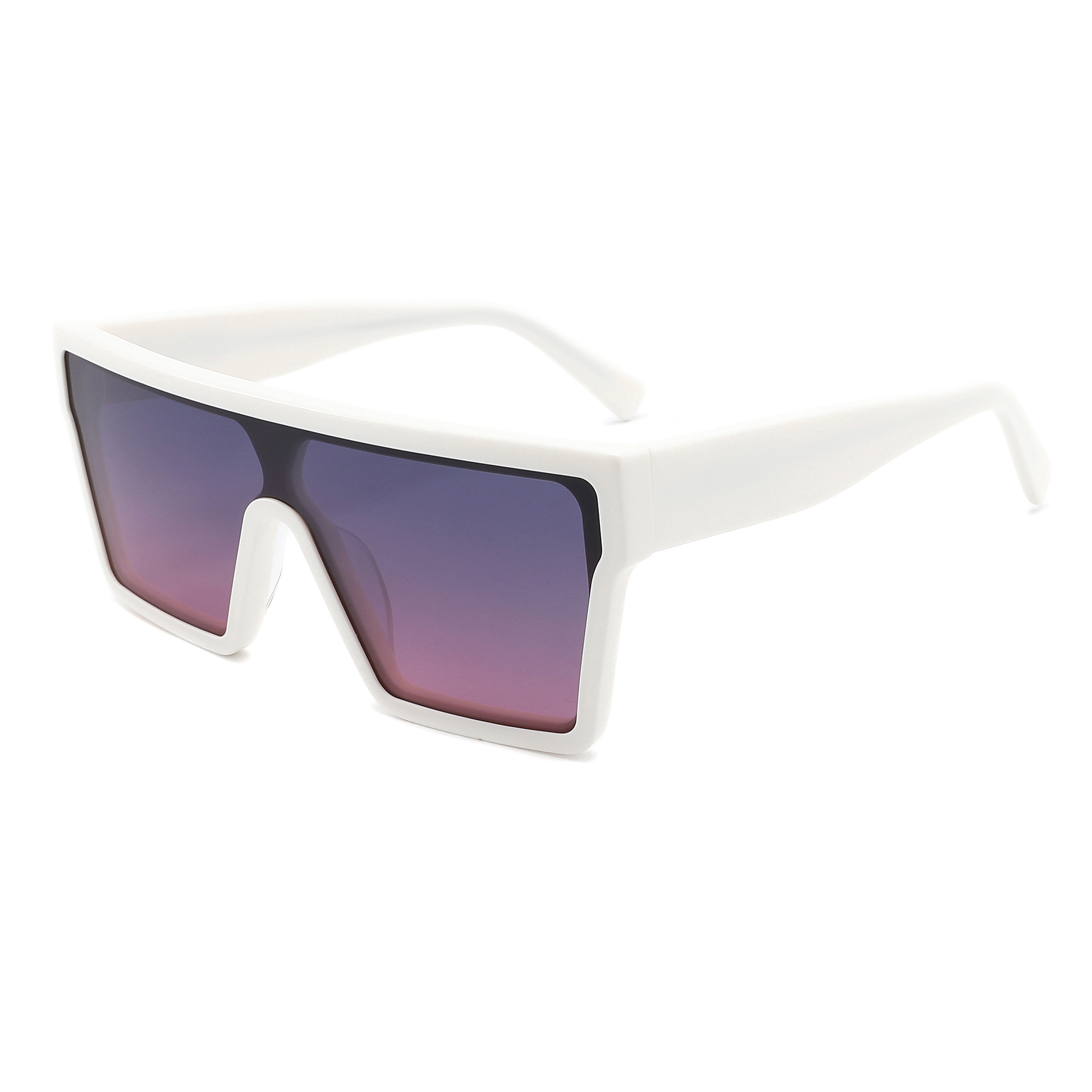 Gafas de sol de acetato de carey para mujer, lentes de sol polarizadas para viajes al aire libre, color blanco, a la moda, novedad de 2022