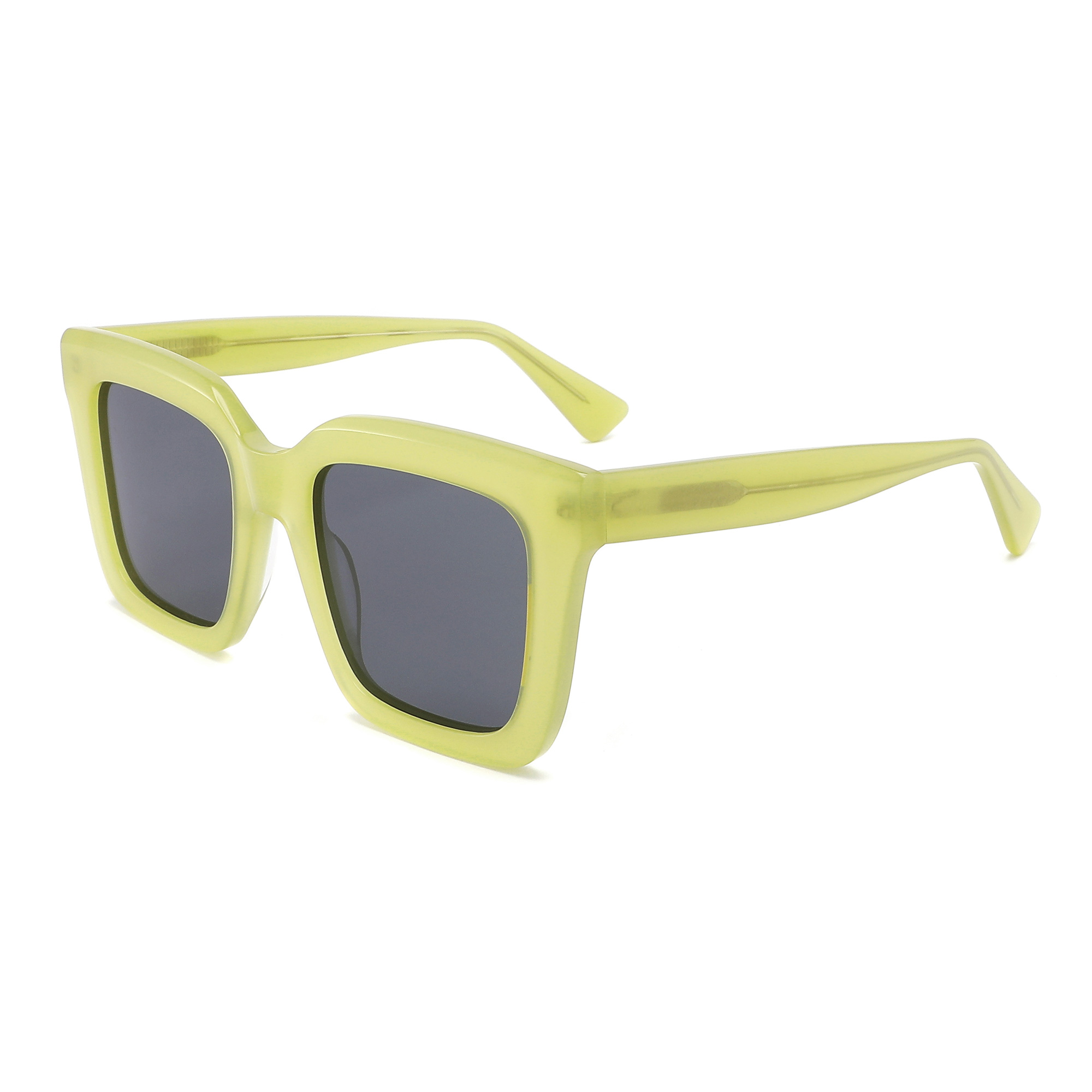 Gafas de sol Eugenia de acetato para mujer, venta al por mayor, gafas de sol femeninas con montura verde claro a la moda, logotipo personalizado para exteriores