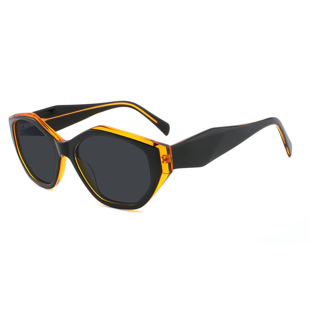 EUGENIA Fashion Outdoor Travel Tortoiseshell Acetate Sunglasses For Women Wholesale Female Sunglasses Drop Shipping