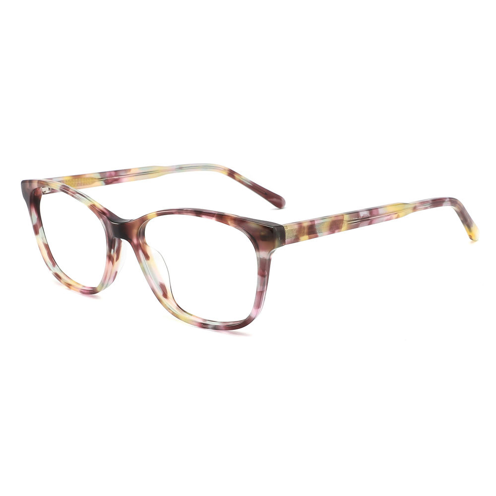 EUGENIA Hot Selling 2022 Acetate Optical Frame Glasses Wholesale Transparent Brown Frame Women Eyeglasses Ready To Ship