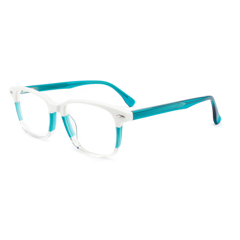 Rivet Decoration Female Acetate Optical Frame Trendy Wholesale Designer Women AC Lens Eyewear Glasses Made In China