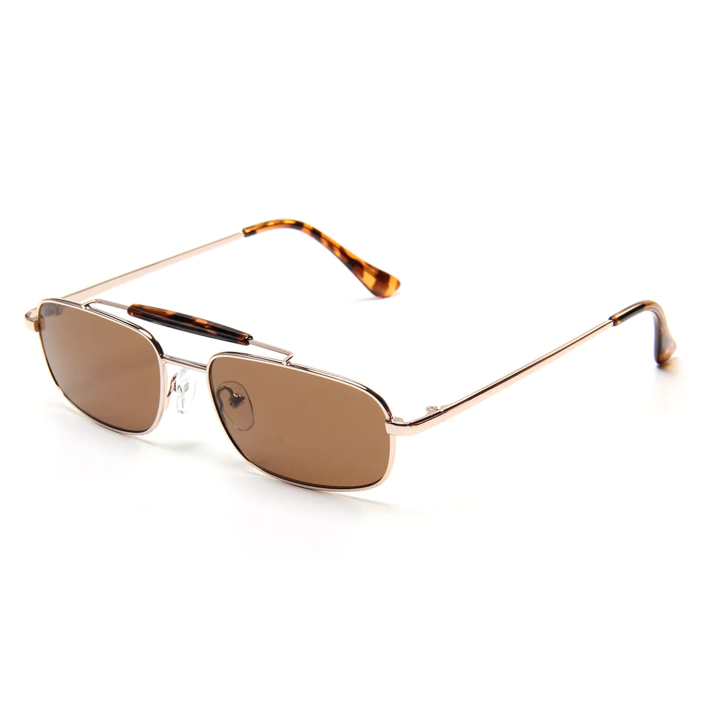 EUGENIA 2022 Fashion Metal Frame Sunglasses For Men Custom Logo Customization Wholesale Black Sunglasses